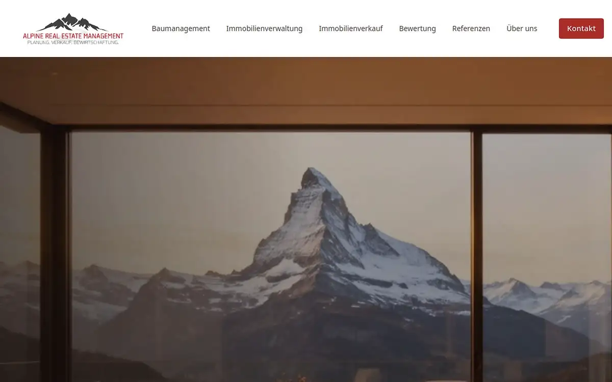 Website Alpine REM — Immobilien