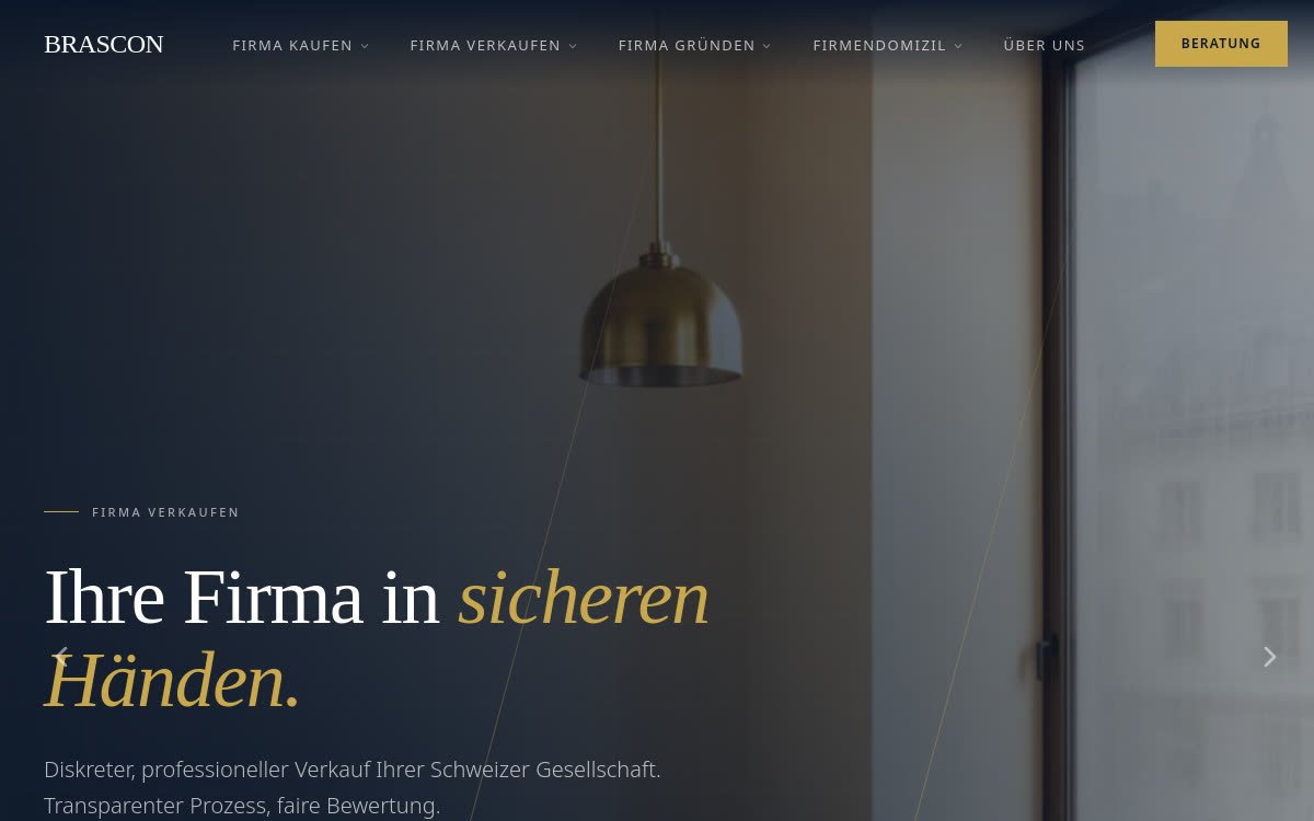 Website Brascon — Treuhand & Corporate