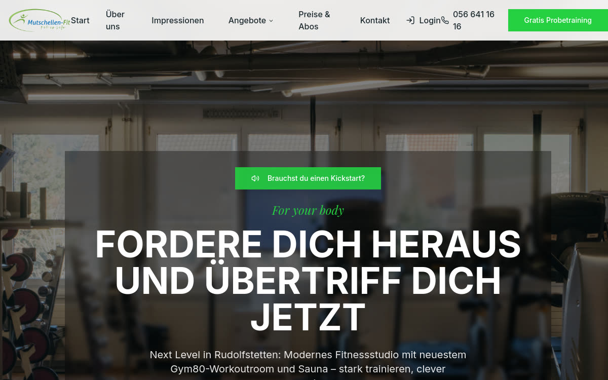 Website Mutschellen Fit — Fitness